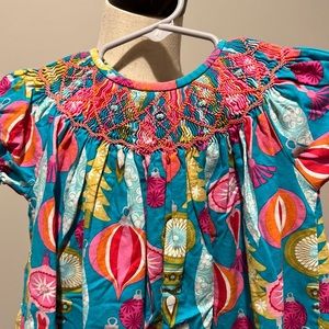 Smocked Christmas dress